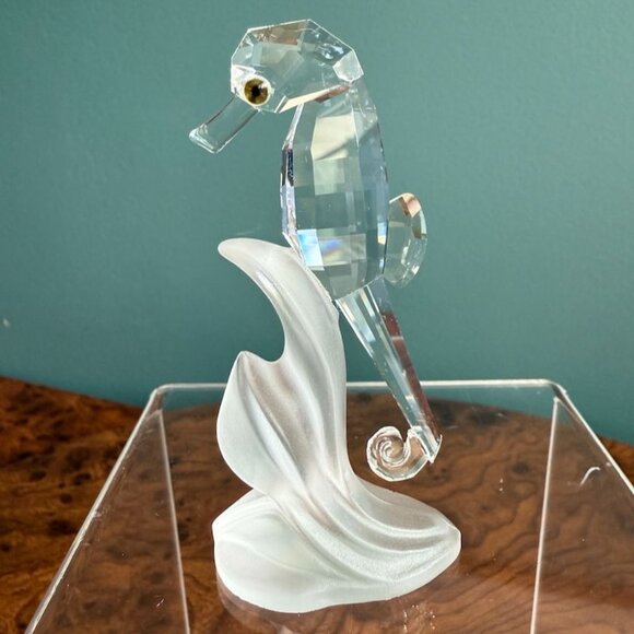 Swarovski Crystal Figurine Seahorse #168683 In Original Box With Certificate - Picture 2 of 10